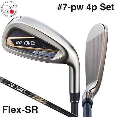 YONEX 2023 Royal EZONE Iron Clubs 4pcs Set #7-PW RX-06RE Graphite Shaft Flex SR - Image 1 of 4