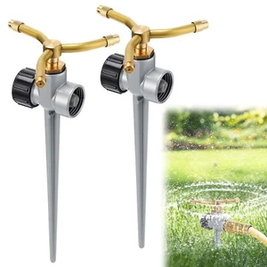 Aluminum Alloy Lawn Sprinklers with 3 Arms Brass Nozzle for Small Medium Yard... - Picture 1 of 6