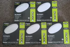 Five Slimline Integral LED Low-Profile Ceiling & Wall Lights - Picture 1 of 5