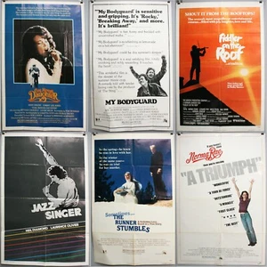 Lot of 6 Vintage 1979-1980 Musicals Theatrical Film Folded Movie Posters 27"x41” - Picture 1 of 7