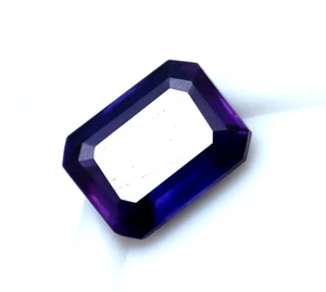 Piedra preciosa suelta facetada de tanzanita púrpura corte esmeralda natural certificada de 3,60 quilates - Imagen 1 de 7