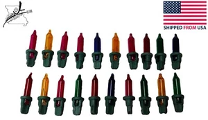 20x 2.5v 0.25w Energy Saving Mixed Colors D GB Mini Christmas Tree Light Bulbs - Picture 1 of 10