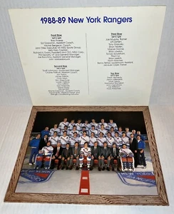 Foto del equipo de hockey Rangers 1989 noche 2/9/89 - Imagen 1 de 8