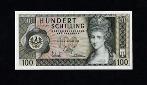 AUSTRIA 100 SCHILLING 1969, 2 AUFLAGE P#146a ANGELIKA KAUFFMAN - Picture 1 of 3