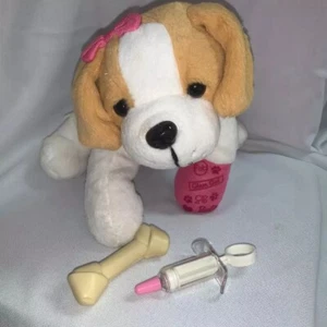 Barbie Hug N Heal Peluche Estornudos-Nariz Luces-Comer Sonidos-Jeringa de Hueso Lote - Imagen 1 de 15