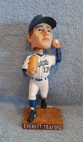 *EVERETT TEAFORD* Wilmington Blue Rocks Bobblehead Nodder SGA Kansas City Royals Cover