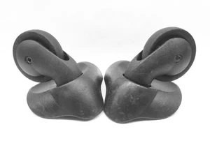 ANTLER seltenes HINOMOTO Japan KOFFERRAD ERSATZTEIL GEBRAUCHT SCHWARZ Paar - Bild 1 von 5