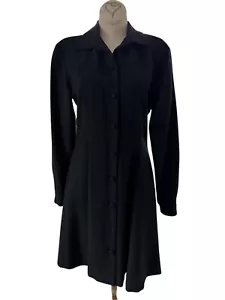 Abrigo Jones New York Vintage 100% Lana Negro - Imagen 1 de 11