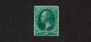 1870-1 U.S. CLASSIC 3c Green Washington No Grill Sc#147 Used Nice Stamp! - Picture 1 of 1