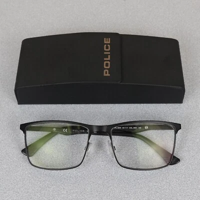 Gafas de policía Brooklyn 5 hombres negras borde completo marcos de gafas de metal PARA REPARACIÓN Foto 1 de 4