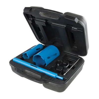 COFFRET SCIES TREPANS DIAMANTEES 27, 53, ET 106 mm 7 PIECES 1/2 BSP - Photo 1/4