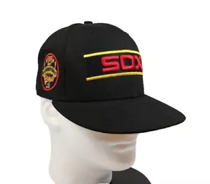 New Era Chicago White Sox Comiskey Park 75 Years Hat Cap Fitted Size 7 Black - Picture 1 of 10