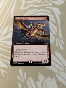 Goldlust Triad Extended Art NON Foil Tarkir Dragonstorm TDC MTG Commander - Foto 1 di 2