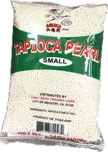 Asuka Small Tapioca Pearl White 14oz (400g) – Product of Thailand - Picture 1 of 2