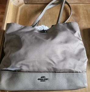 Coach Schultertasche Nylon/Leder GRAU A1777-F57903 2017 Leder Nylon - Bild 1 von 21