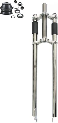 1 1/8" Threadless Bicycle Fork 26"/700C/29" Triple Tree Non Suspension Bike Fork - Image 1 of 4