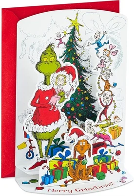 Hallmark Grinch Pop Up Navidad 5 pulgadas x 7,2 pulgadas, tarjetas  Foto 1 de 4
