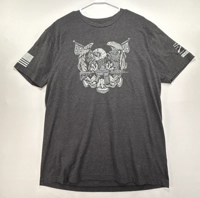 Camisa patriótica cuello redondo manga corta rifle águila estilo Grunt para hombre XL Foto 1 de 4