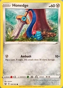 Honedge Battle Styles Pokémon TCG 105/163 Regular Uncommon ࿊ - Picture 1 of 2