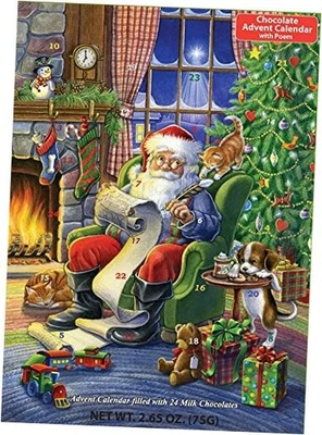 Naughty or Nice Chocolate Advent Calendar (Countdown to Christmas) 1 Pack - Image 1 of 3