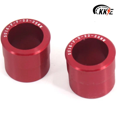 KKE espaciadores de rueda delantera bujes collares aptos para Suzuki RMZ250 RMZ450 2005-2024 rojo Foto 1 de 4