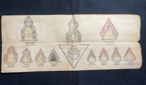 Ancient Mongolian Tibetan Buddhist Tantric   leave  Amulet Mongolia AA-18x44 - Picture 1 of 6