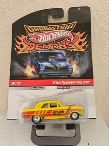 Hot Wheels Drag Strip Demons '64 Ford Thunderbird Nazy Crate Real Riders P39 - Picture 1 of 1