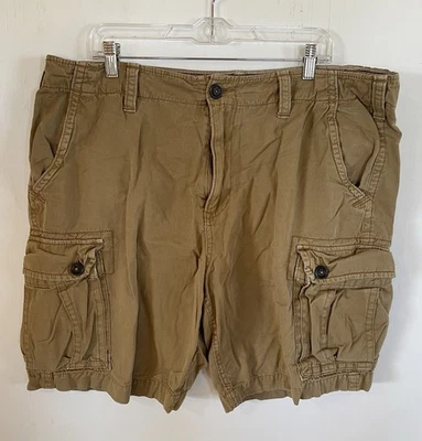 American Eagle Outfitters Men’s Sz 40 Khaki Brown Cargo Shorts - Image 1 of 4