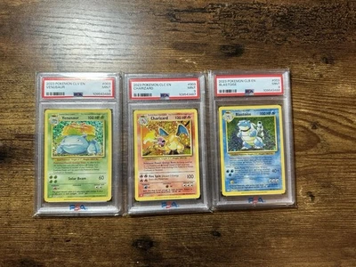 Venasaur Charizard Blastoise 003/034 CLC Classic Holo Pokemon PSA 9 Sequential - Image 1 of 2