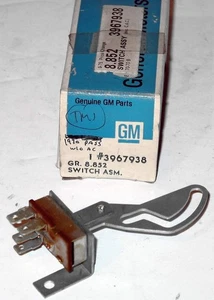 1970 Chevrolet Caprice Impala BelAir NOS heater blower switch 3967938 - Picture 1 of 1