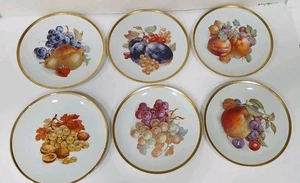 Platos de postre E&R Golden Crown Orchard Bavaria diseño de frutas - Juego de 6 - Imagen 1 de 4