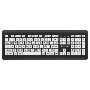 Magnus 325 | Wireless Large Print Full Size Computer Keyboard | High Contrast... - Picture 1 of 9