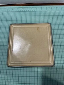 Pfaltzgraff FOLK ART TAN & BLUE 7 1/2" SQUARE TRIVET * NO DESIGN #615 BS3 - Picture 1 of 5