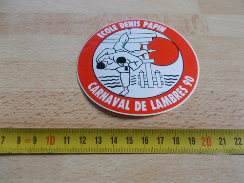 Sticker Carnival Of Lambres - School Denis Papin 1990 | eBay UK