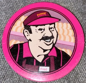 1997 Cardboard Coin: Dunkin Donuts “Fred” $1.25 Donut & Medium Coffee - Picture 1 of 2