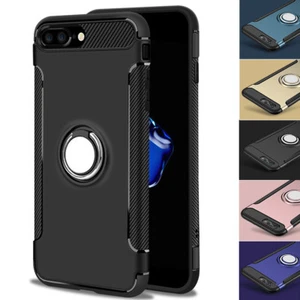 Stoßfeste Ringhalterung Hybrid Hülle Cover Ständer für Apple iPhone 7 SE 2022 8 Plus - Bild 1 von 36