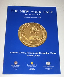 New York Sale Auction XXXII Ancient Greek Roman Byzantine Coins Catalog 2014 - Picture 1 of 2
