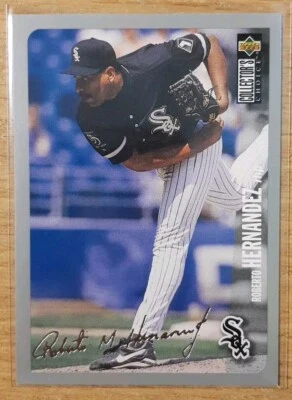 1996 COLLECTOR'S CHOICE SILVER SIGNATURE ROBERTO HERNANDEZ #96 CHICAGO WHITE SOX - Image 1 of 2