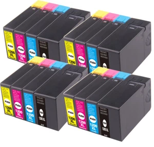 Printer Ink Tank Set fits Canon PGI-1200 Maxify MB2020 MB2120 MB2320 MB2720 - Picture 1 of 10