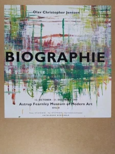 1997 Olav Christopher Jenssen BIOGRAPHIE Exhibition vintage print Ad - Picture 1 of 1