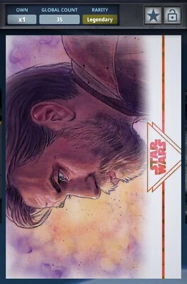 Star Wars Card Trader Obi-Wan Kenobi Stellar Signatures Sketch Card Legendary - Image 1 of 3