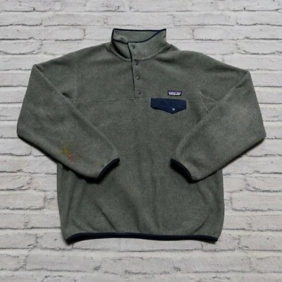 Patagonia Lightweight Synchilla Snap-T Pullover Womens Size L Grey 25455 - Image 1 of 4