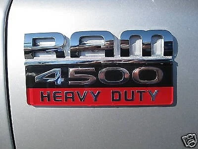 08-12 Dodge Ram 4500 Nuevo "Ram 4500 Heavy Duty" Placa de identificación Emblema Mopar Fábrica Oe Foto 1 de 1