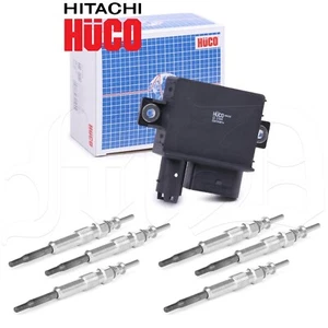 GENUINE HITACHI GLOW PLUG CONTROL RELAY & PLUGS BMW 5 SERIES E60 E61 525 530 535 - Picture 1 of 7