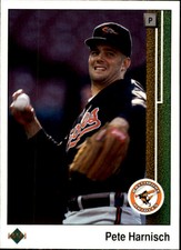 1989 Upper Deck Baltimore Orioles Baseball Card #744 Pete Harnisch Rookie