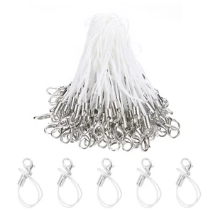 100 pièces cordons de fermoir homard sangle de fermoir longe corde de charme blanc - Photo 1 sur 6