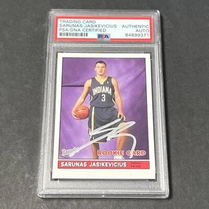 2005 Topps #186 RC Sarunas Jasikevicius Signed Card AUTO PSA Slabbed Pacers - Picture 1 of 2