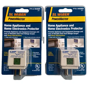 SL Waber Power Master Single Outlet Surge Noise Suppressor EP-1 Lot 2 Vintage - Bild 1 von 8