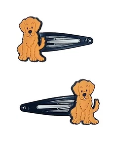 Golden Retriever Welpen Haarspange Haarspange Original Kunstwerk Handarbeit - Bild 1 von 5