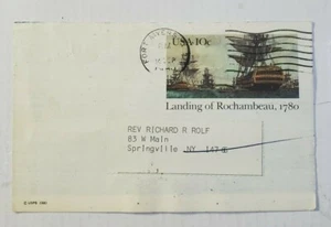 USPS Postcard 10 Cent ~ Landing of Rochambeau 1780 - Posted 1980 - Picture 1 of 8